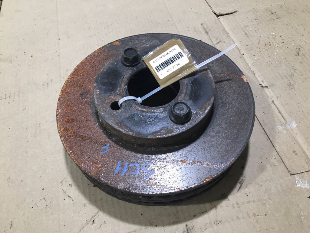 Тормозной диск на Nissan Tiida Latio SC11 HR15DE 40206 AX000  40206 CT40A, Переднее расположение