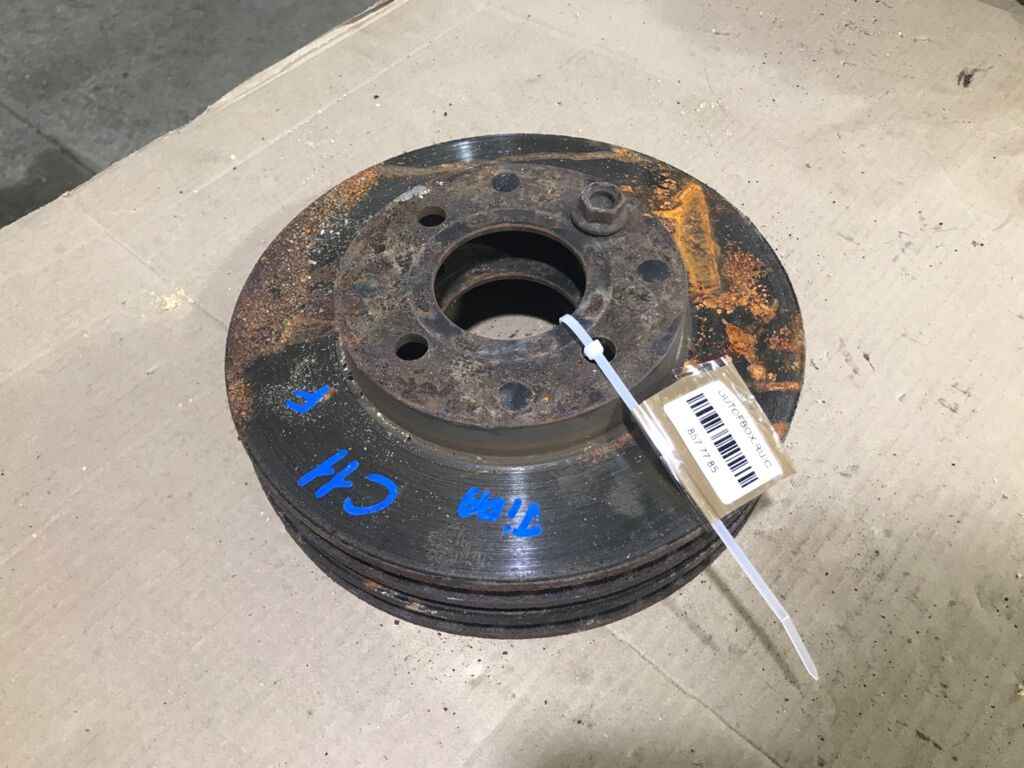 Тормозной диск на Nissan Tiida C11 HR15DE 40206 AX000  40206 CT40A, Переднее расположение