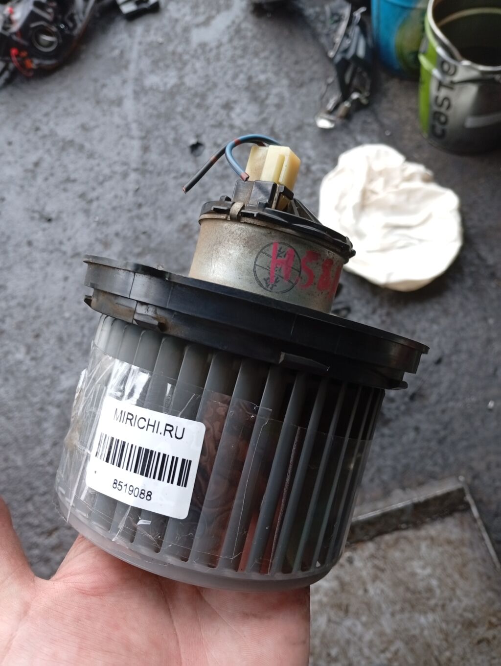 Мотор печки на Mitsubishi Pajero Mini H58A MR315394