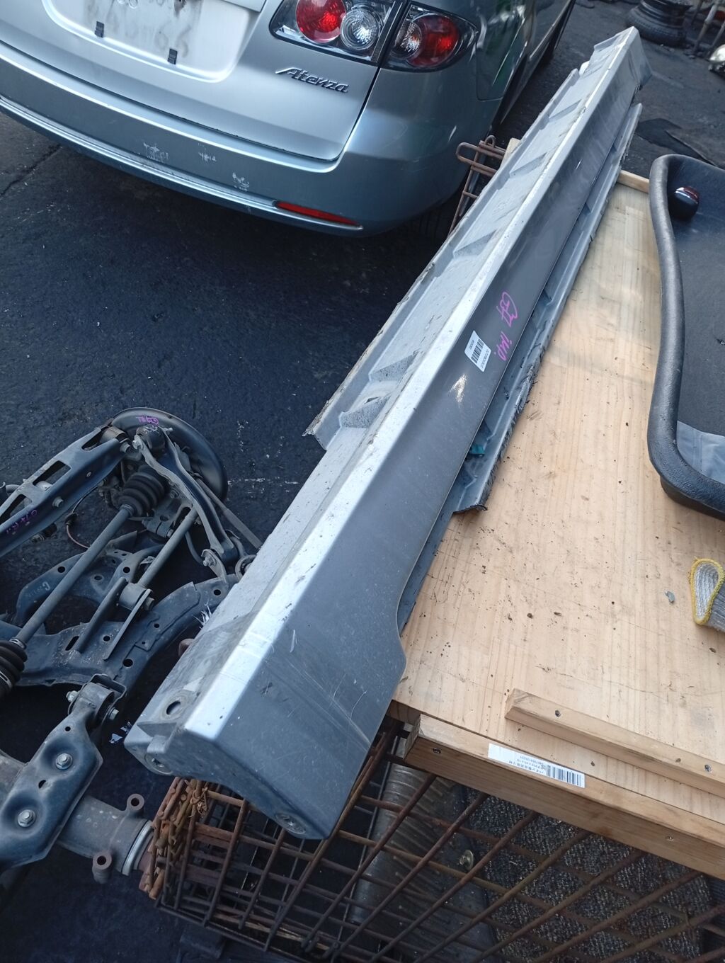 Порог кузова пластиковый ( обвес ) на Subaru Impreza GJ7 Фото 2