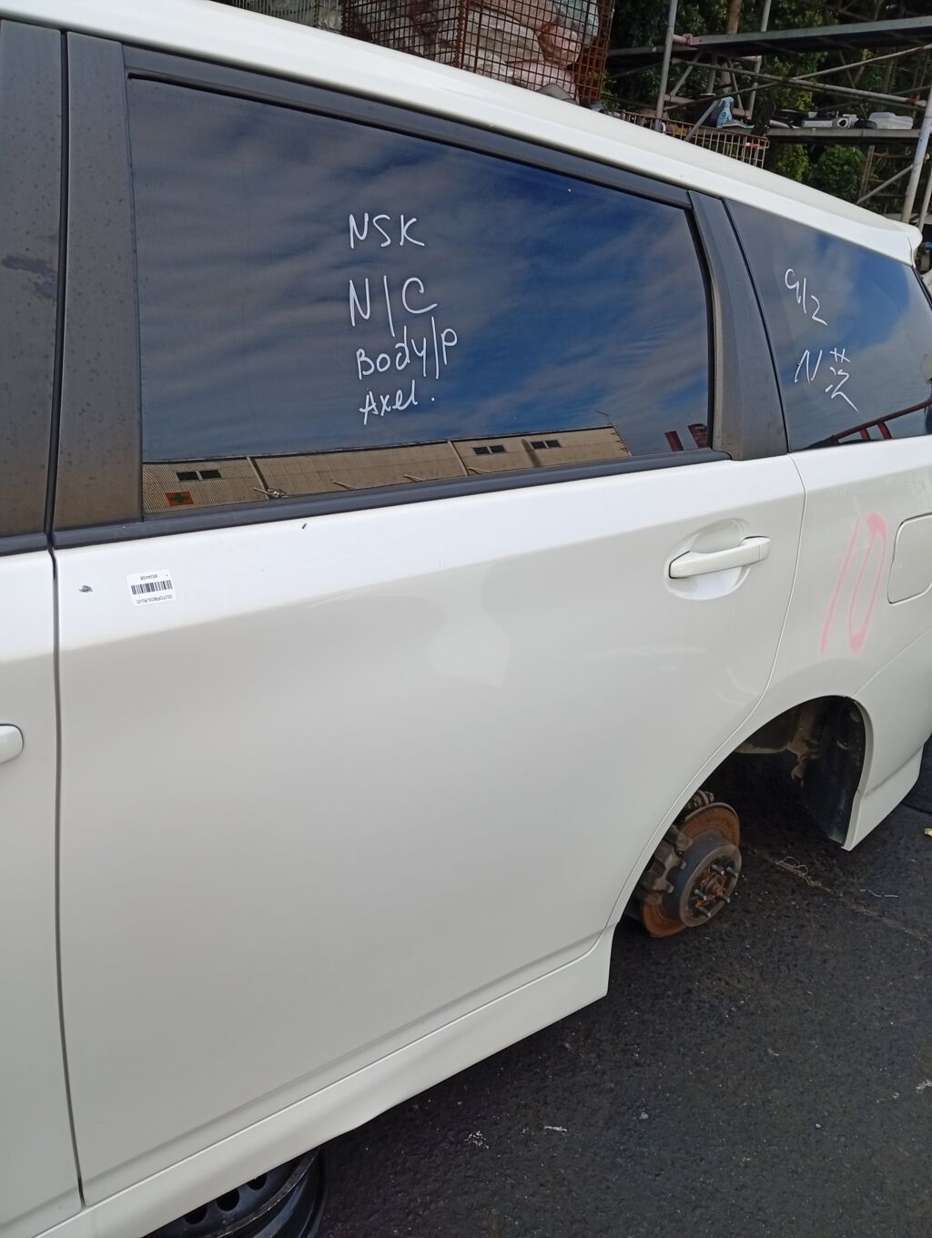 Дверь боковая на Toyota Wish ZGE25G, Заднее Левое расположение