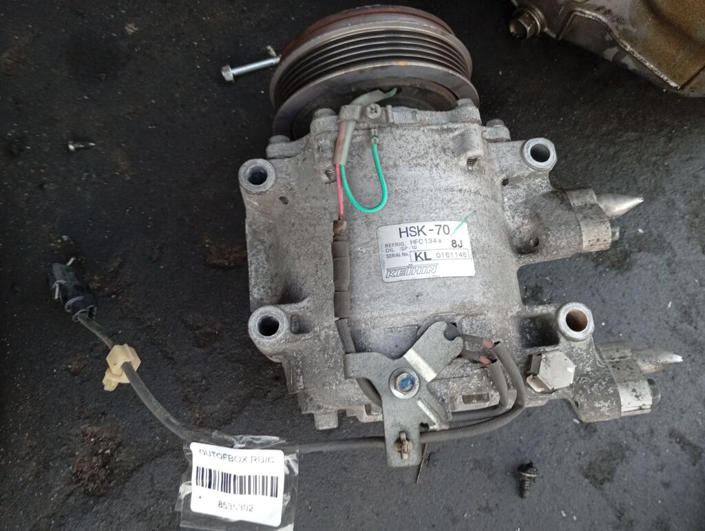 Компрессор кондиционера на Honda Fit GE6 L13A Фото 2