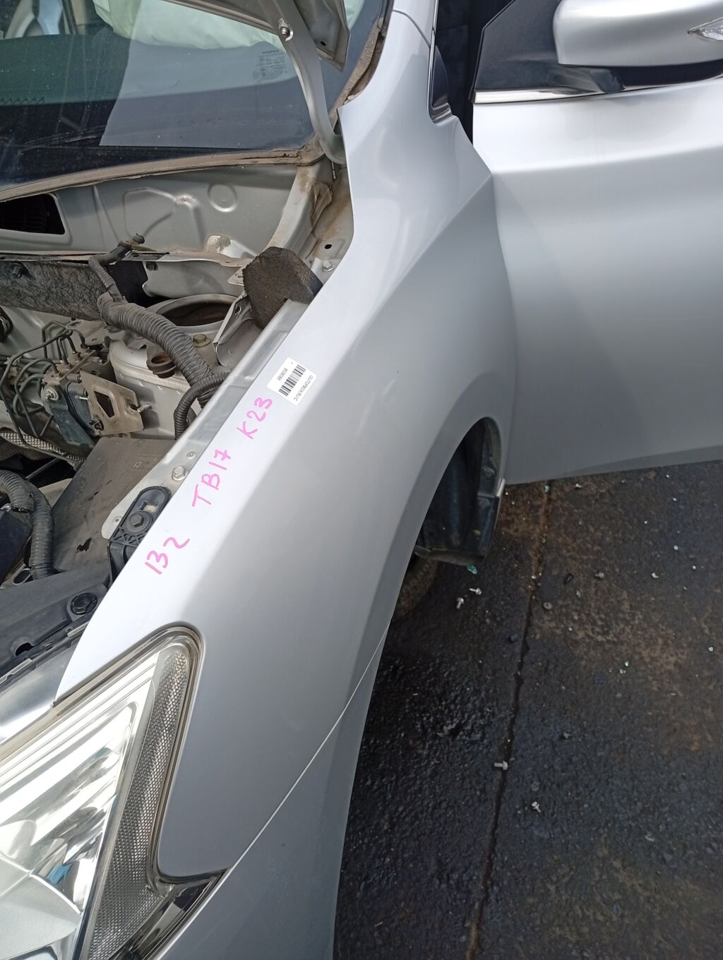 Крыло переднее на Nissan Sylphy TB17, Левое расположение